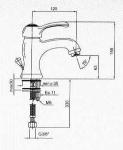 Vanity bateria umywalkowa jednouchwytowa chrom matowy 77023