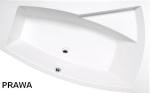 EVIA Wanna akrylowa asymetryczna 160x100 cm (prawa) 12611