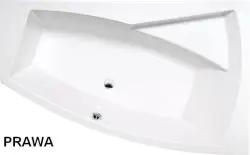 EVIA Wanna akrylowa asymetryczna 160x100 cm (prawa) 12611