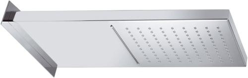 Deszczownia prostokątna ścienna z kaskadą, stal nierdzewna 50x20 cm DC562