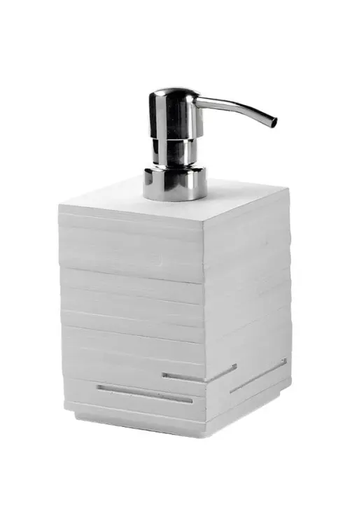 QUADROTTO Dozownik mydła stojący, biały QU8102