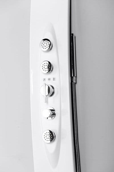 MOLA Panel prysznicowy z termostatem 130x21 cm, montaż narożny 80372