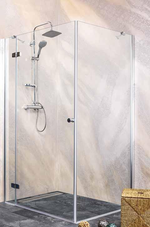 SYMPHONY Kabina prysznicowa narożna prostokątna, lewa 100x120x195 cm M12100LMF120KN
