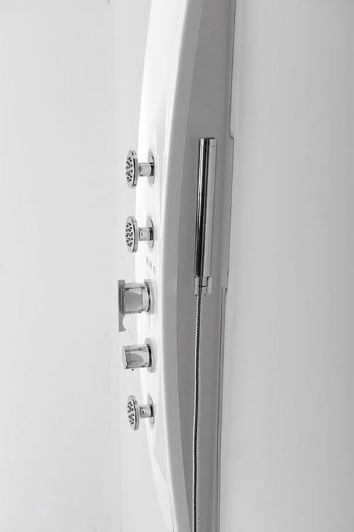 MOLA Panel prysznicowy z termostatem 130x21 cm, montaż narożny 80372