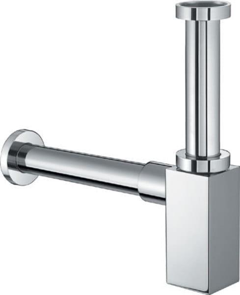 Syfon umywalkowy kwadratowy chrom 32 mm CV1004