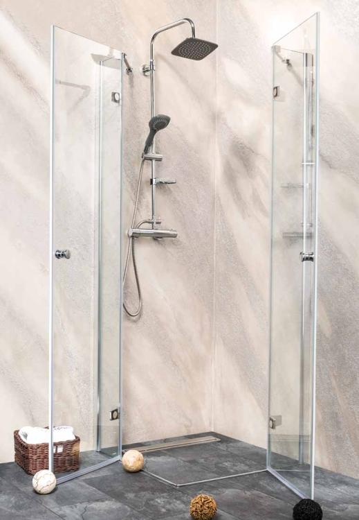 SYMPHONY Kabina prysznicowa narożna prostokątna 100x80x195 cm M12100LM1281RKND