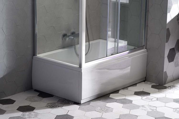 PLAIN NIKA Obudowa narożna do brodzika DEEP, prawa 110x75 cm 83659/89746
