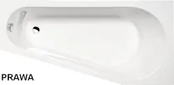 PROJEKTA Wanna akrylowa asymetryczna 160x80 cm (prawa) 21111