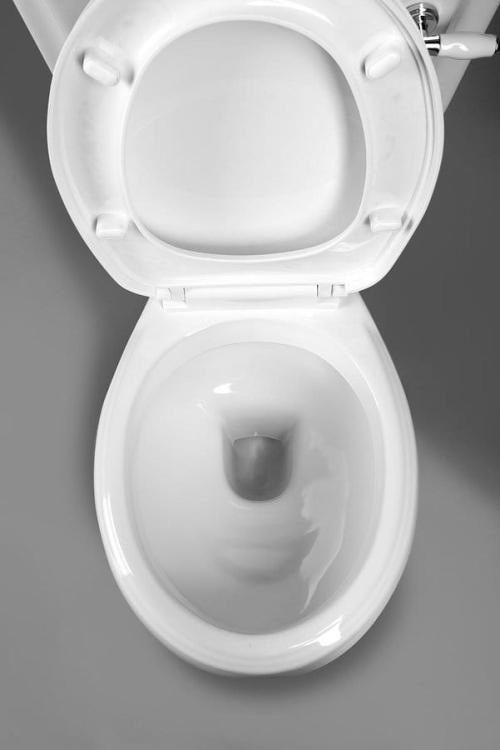 ANTIK kompakt WC ceramiczny, odpływ poziomy AK107 - wnętrze miski