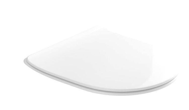 FLO Deska WC SLIM Soft Close, zawiasy chrom 319101