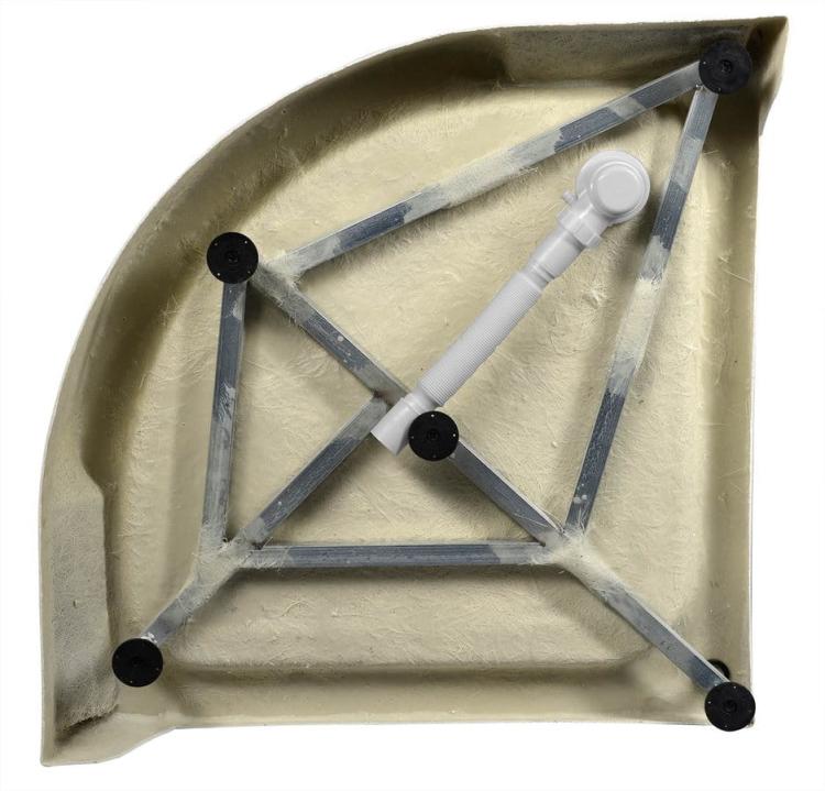 Brodzik akrylowy półokrągły kompletny R55 90x90x15 cm BTTR90 4.jpg