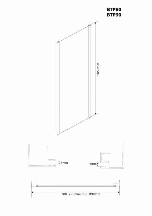 AMADEO Ściana boczna 80x185 cm BTP80 - rysunek techniczny.jpg
