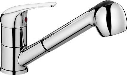 AQUALINE 40 Bateria zlewozmywakowa stojąca z wyciąganą wylewką, chrom połysk 52137