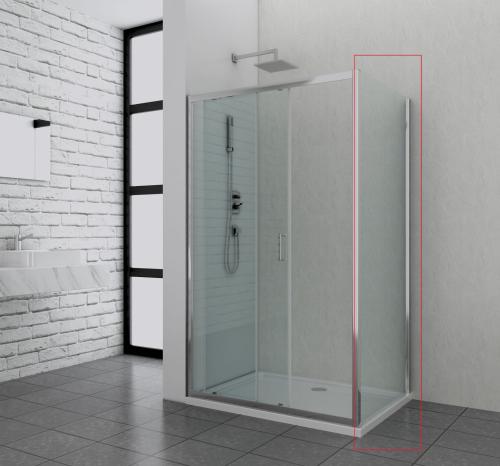 ELITE CHROME Ścianka prysznicowa 80x195 cm F80