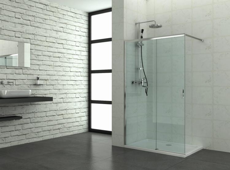 ELITE CHROME Kabina Walk In, drzwi przesuwne WK120