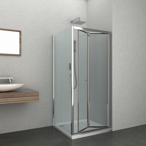 ELITE CHROME Kabina prysznicowa kwadratowa, drzwi składane 80x80x195 cm FD80F80