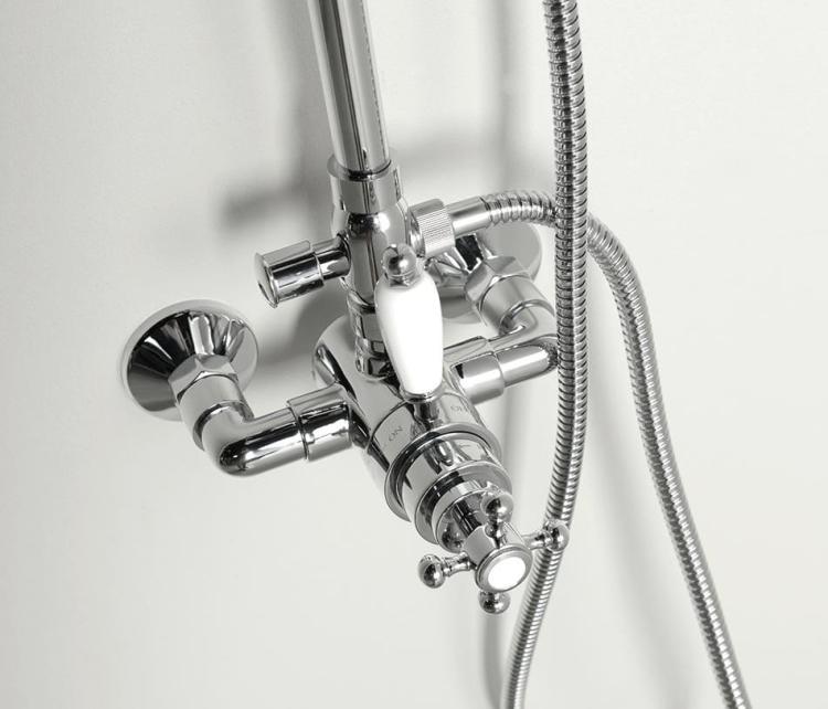 ANTEA Zestaw prysznicowy z baterią termostatyczną, kolor chrom SET041