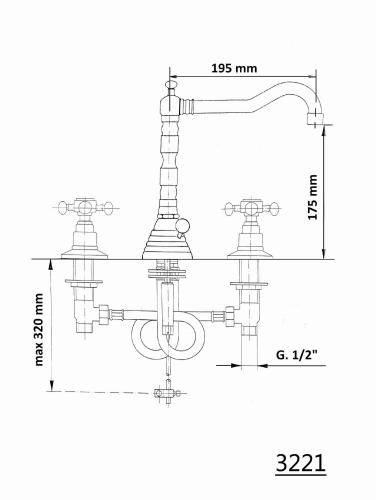 ANTEA Bateria umywalkowa 3-otworowa, chrom połysk 3221 - rysunek techniczny.jpg