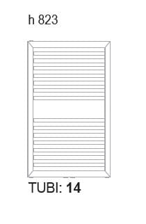 RIMINI Grzejnik łazienkowy antracyt 394W 600x823 mm RA832 - rysunek