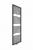 RIMINI Grzejnik łazienkowy antracyt 823W 600x1813 mm RA181