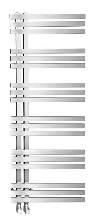 VISTA Grzejnik łazienkowy dekoracyjny stal nierdzewna szczotkowana 307 W 500x1190 mm NR613