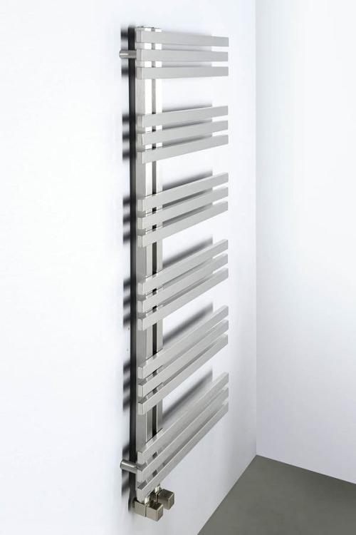 VISTA Grzejnik łazienkowy dekoracyjny stal nierdzewna szczotkowana 307 W 500x1190 mm NR613
