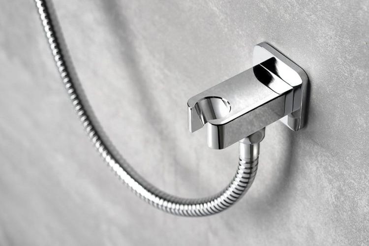 JUMPER Przyłącze kątowe z uchwytem na rączkę chrom JM540