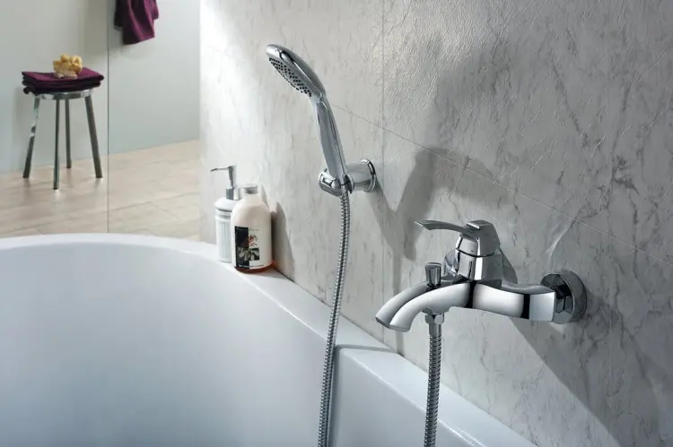 DREAMART Bateria wannowa ścienna, chrom połysk DA010