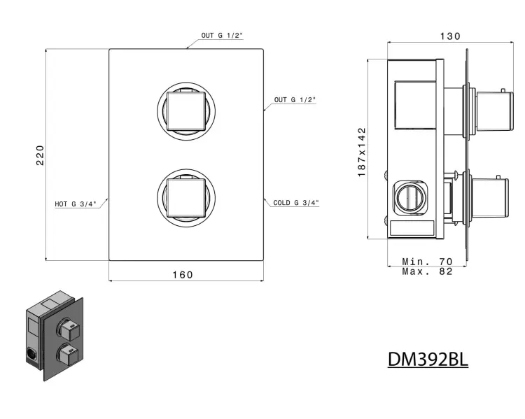 DIMY-Podtynkowa-termostatyczna-bateria-prysznicowa-z-przelacznikiem-2-funkcyjnym-czarny-mat-DM392BL-wymiary