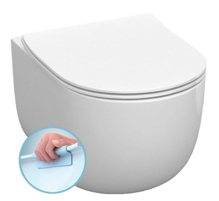 FLO Miska WC podwieszana NO RIM (RIMLESS) 37x54 cm 311101
