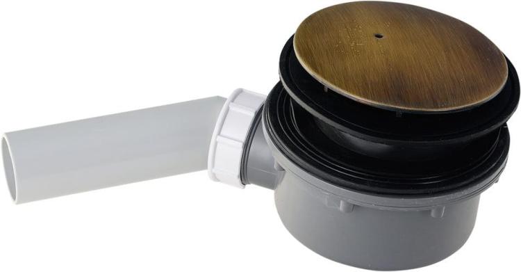 Syfon do brodzika RETRO ⌀90 mm brąz 905693