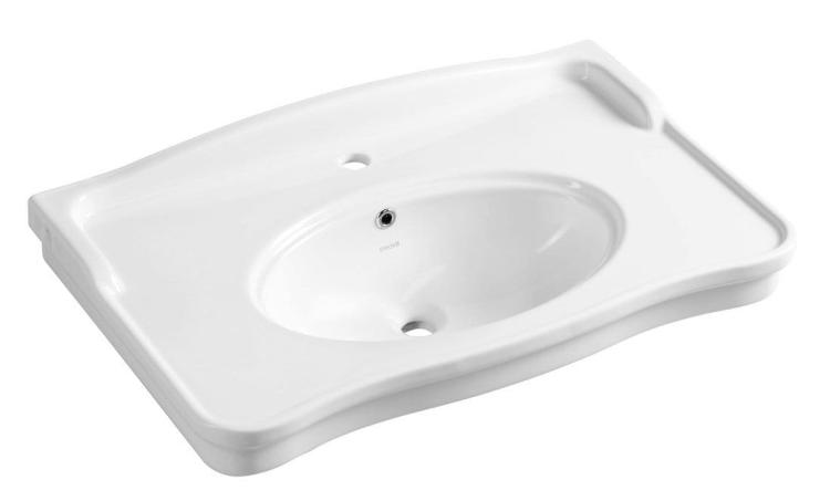 ANTIK Umywalka ceramiczna 80x50 cm biała AN080