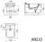 ANTIK Bidet ceramiczny podwieszany 36x53cm AN510 wymiary