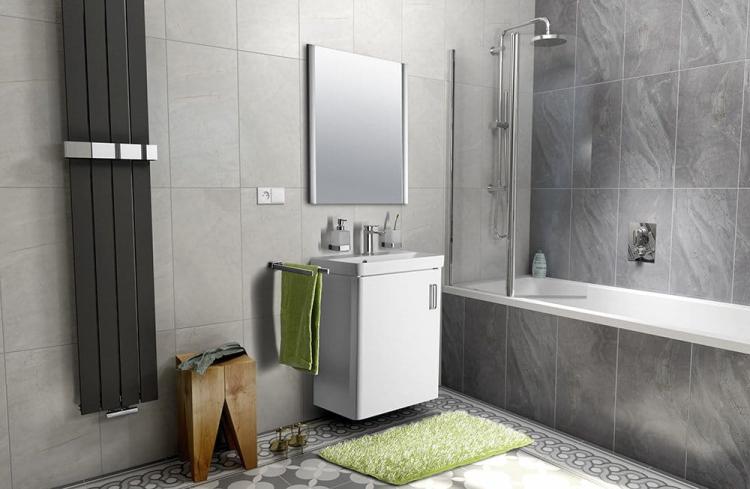 Umywalka meblowa prostokątna ceramiczna 55x37 z serii THALIE przykładowa aranżacja