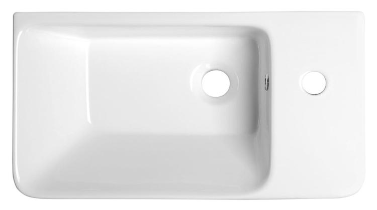 Umywalka domeblowa 55 x 33 cm ceramiczna LUXA