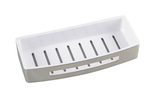 CYTRO półeczka pod prysznic prostokątna plastik/stal nierdzewna polerowana 146208036
