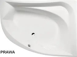 TANYA Wanna akrylowa asymetryczna 160x120 cm (prawa) 66119