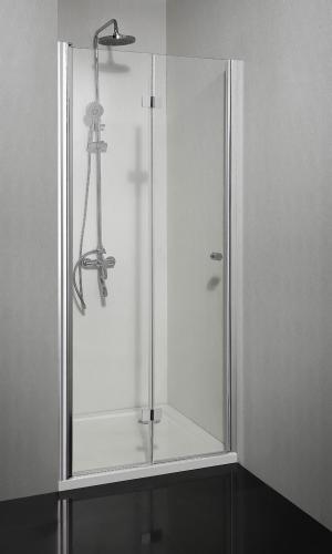 SMARTFLEX Drzwi prysznicowe do wnęki składane lewe 80x195 cm D1280FL