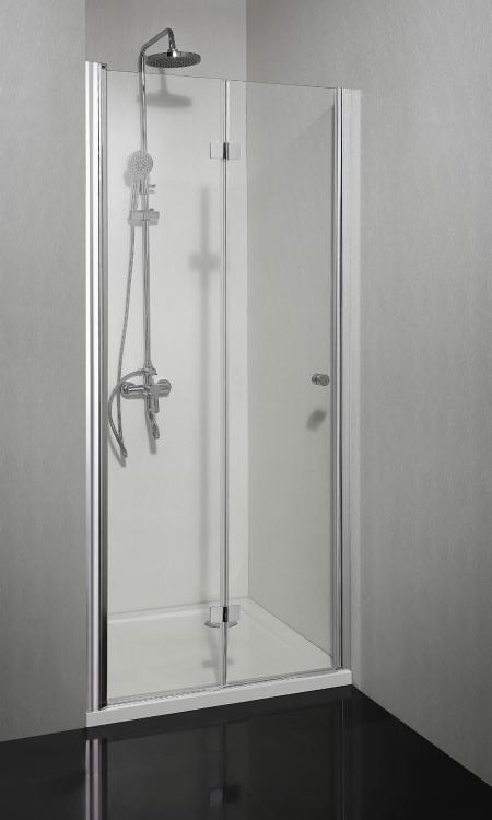 SMARTFLEX Drzwi prysznicowe do wnęki składane lewe 80x195 cm D1280FL