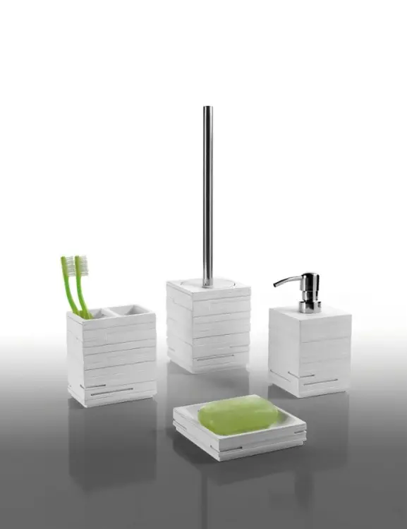 QUADROTTO Szczotka WC stojąca, biała QU3303