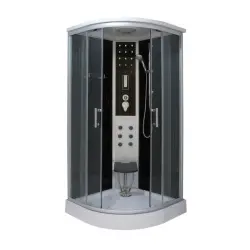COMFORT Kabina prysznicowa półokrągła czterościenna wolnostojąca z hydromasażem 100x100x215 cm SANOTECHNIK CL100