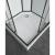 Kabina prysznicowa kwadratowa z hydromasażem 90x90x225 cm CL74 -  profile czarny mat, brodzik
