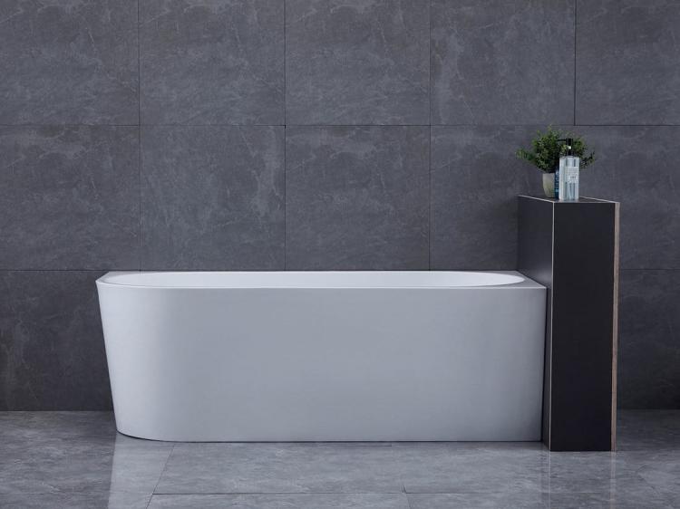 TIBERA Wanna wolnostojąca 170x80 cm prawa E1015 przy sciance