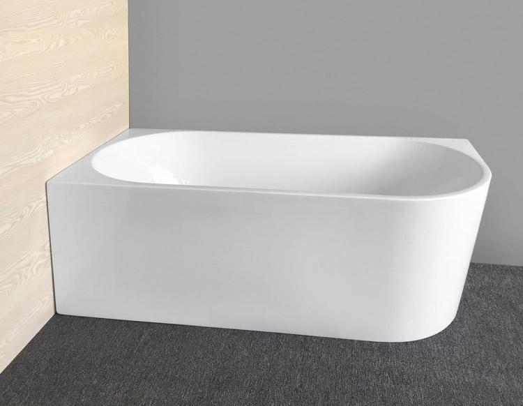 TIBERA Wanna wolnostojąca 170x80 cm lewa E1026 w rogu