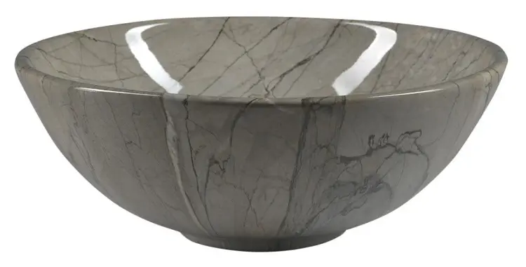 DALMA umywalka ceramiczna szary marmur ⌀42x16,5 cm MM113