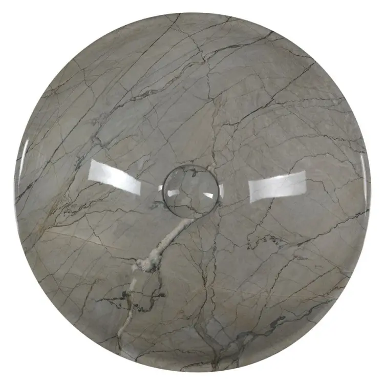 DALMA umywalka ceramiczna szary marmur ⌀42x16,5 cm MM113
