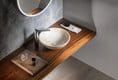 DALMA umywalka ceramiczna beżowy marmur ⌀42x16,5 cm MM127