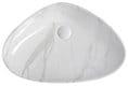 DALMA umywalka ceramiczna biały marmur 58,5x39 cm MM217