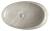 DALMA umywalka ceramiczna 68x44x16,5 cm marfil MM327  z góry
