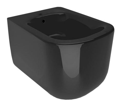 TRIBECA Bidet ceramiczny podwieszany czarny matowy 35x54 cm 512531